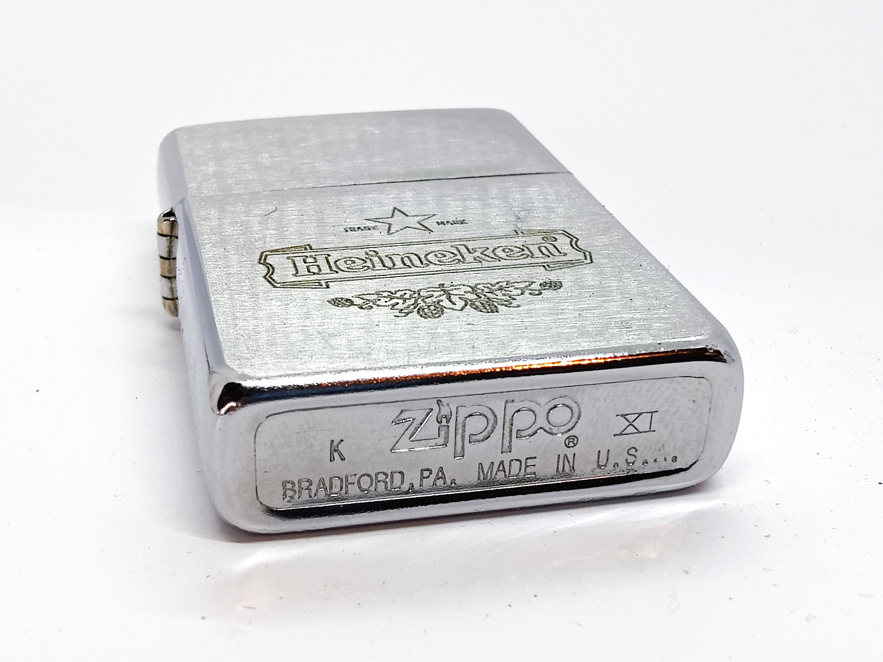 Vintage Heineken Zippo Brushed 1995 - Etsy