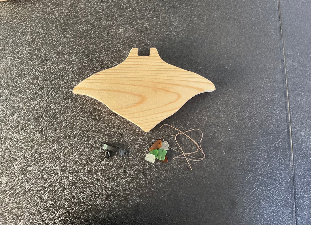 DIY Wood Painting Craft Kit Make a Manta Ocean Themed Etsy