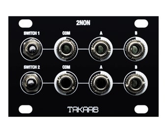 Modulo sintetizzatore Eurorack Takaab 2NON 1U passivo con doppio interruttore ON-OFF-ON di Siam Modular