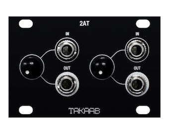 TAKAAB 2AT 1U - Dual Passive Attenuator Eurorack Synthesizer Module by Siam Modular