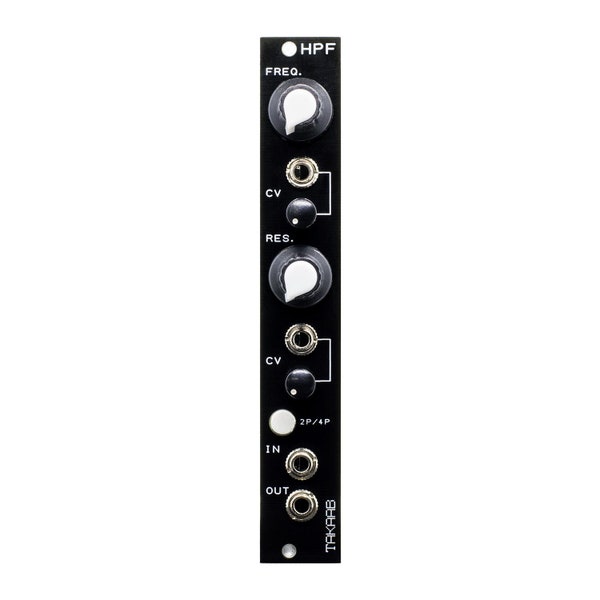 Takaab HPF-3320 2/4pole Voltage Controlled High-Pass Filter Eurorack Synthesizer Module by Siam Modular