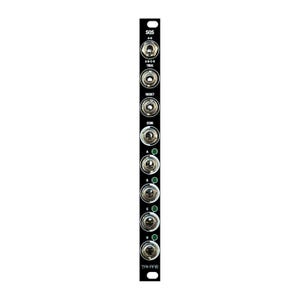 May include: A black electronic module with silver knobs and green indicator lights. The module has text that reads "SOS A-B", "A-B-C-D TRIG", "RESET", "COM", and "TAKAB".