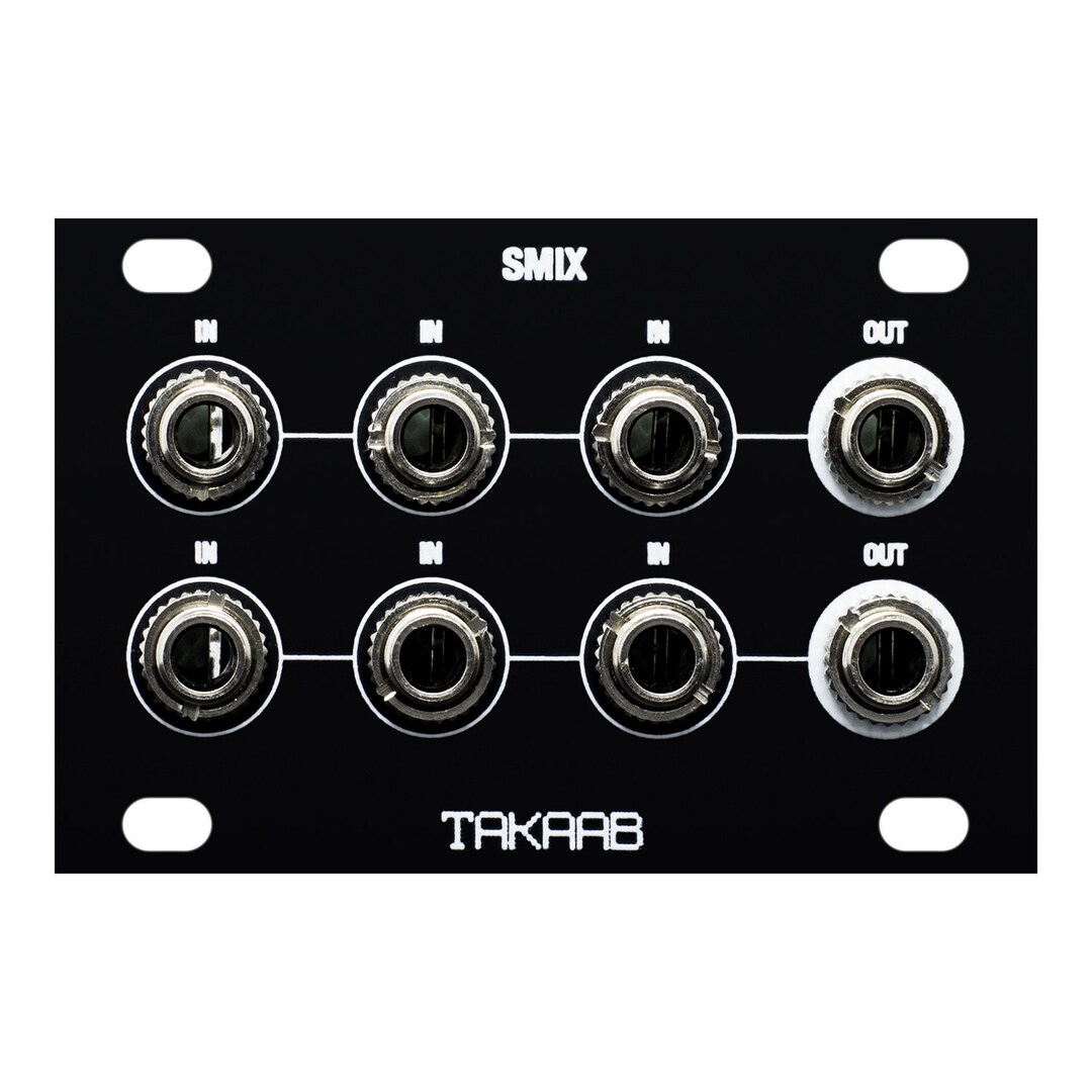 Passive Synth Module TAKAAB SMIX 1U Switching/dual Passive Mixer Eurorack Synthesizer Module ...