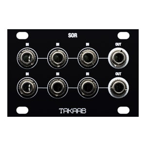 TAKAAB SOR 1U Dual Switched Passive Logic OR Gate Eurorack Synthesizer Module by Siam Modular
