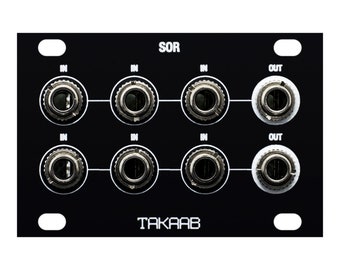 TAKAAB SOR 1U Dual Switched Passive Logic OR Gate Eurorack Synthesizer Module by Siam Modular