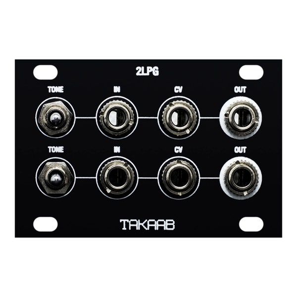 TAKAAB 2LPG 1U - Dual Passive Low Pass Gate Eurorack Synthesizer Module by Siam Modular