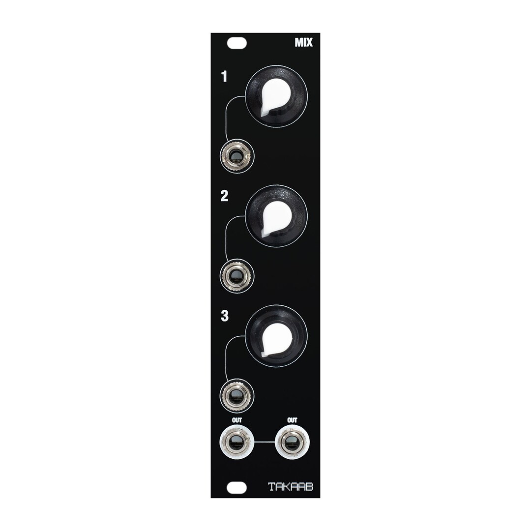 Takaab MIX V2 - Three Channel Mixer Eurorack Synthesizer