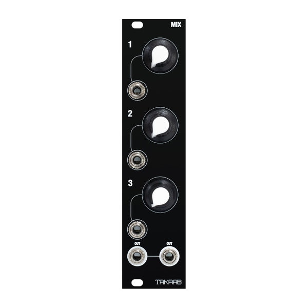 Takaab MIX v2 - Three Channel Mixer Eurorack Synthesizer Module by Siam Modular