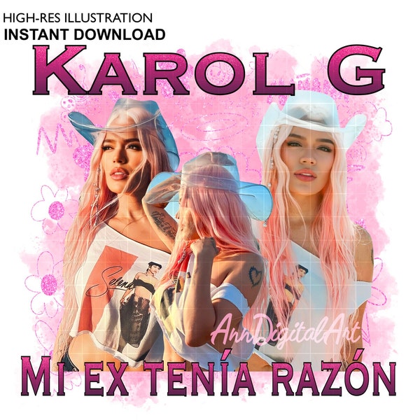 Karol G Bichota Season Mi Ex Tenía Razón Mañana Será Bonito New Album Png Sublimation Shirt Digital Download Png Merch Design Karol G Png