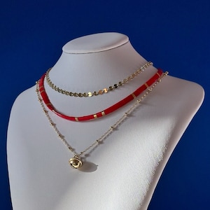 Gold Necklace Woman Jewelry Girl Gift Idea Choker Golden Necklace Elegant  Christmas Gift Idea Mini Discs Necklace Gold Plated Silver