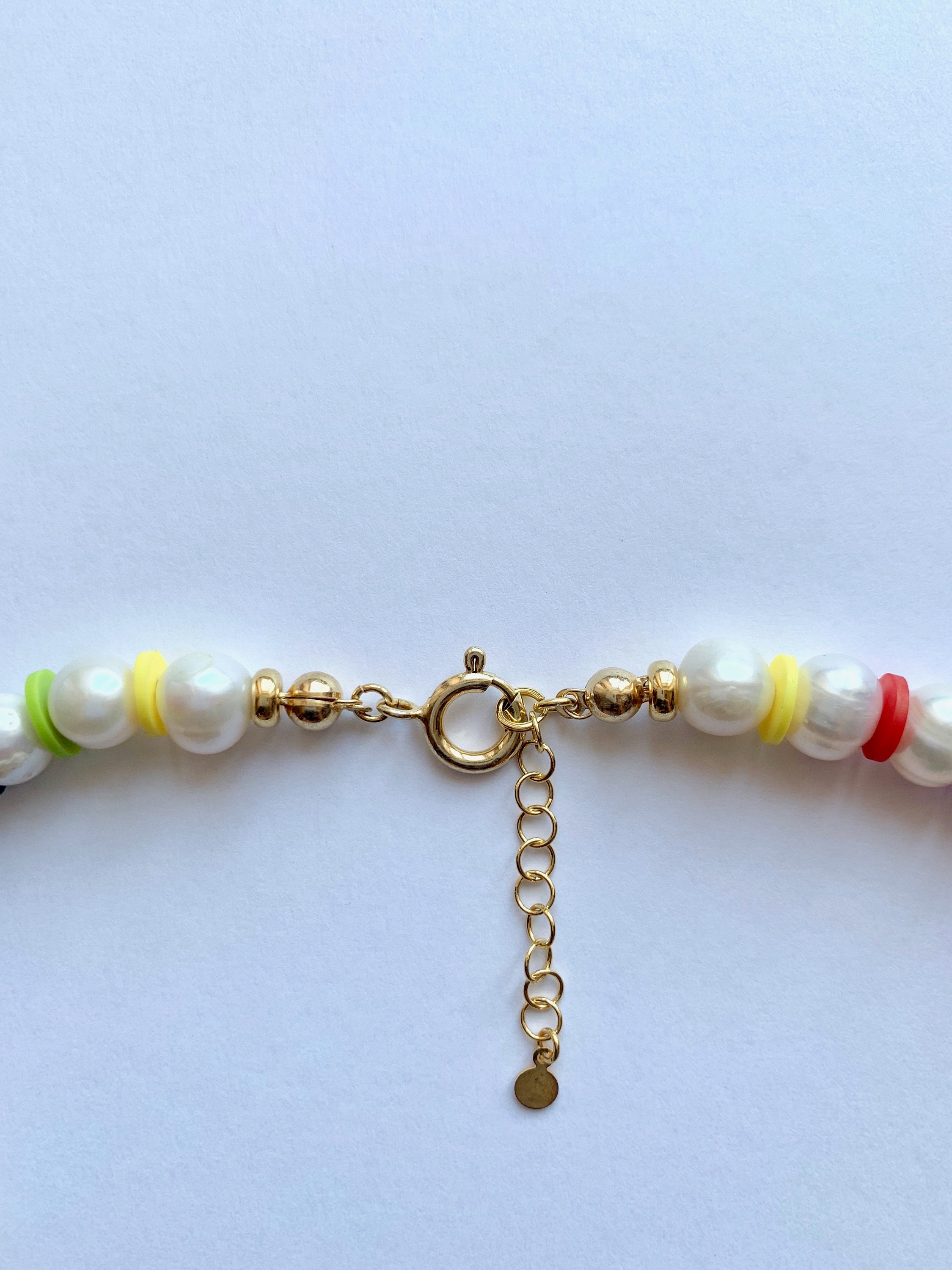 Gift Woman Pearls Necklace Girl Colorful Beads Necklace