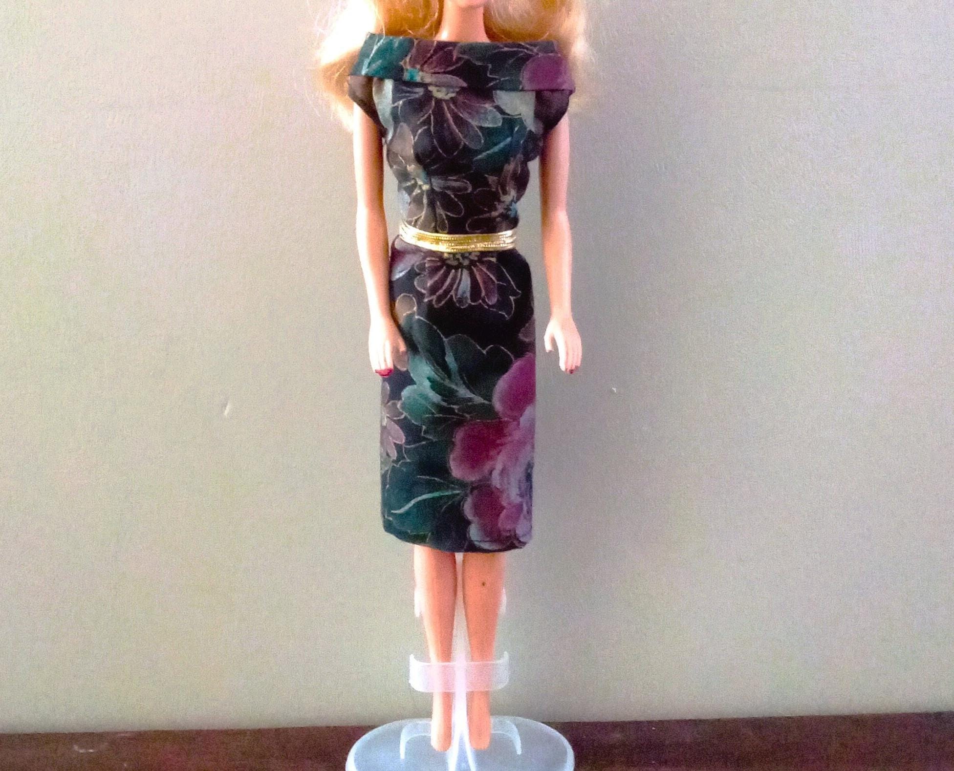 Barbie Black Sheath Dress - Etsy Barbie Black Sheath Dress - Etsy