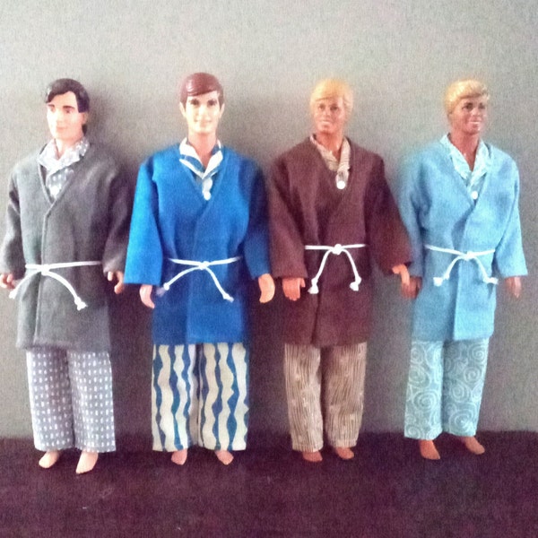 Handmade Pj/Robe Set for 12" male doll