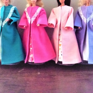 Handmade Doll Clothes - Robe/Nightgown Set for 11.5&quot; fashion doll