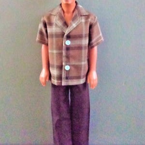 Handmade Doll Clothes - Variety of Collared Shirts for 12&quot; male doll