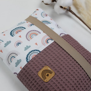 Windeltasche Wickeltasche *Regenbogen* lila