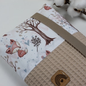 Windeltasche Wickeltasche *Fuchs im Wald* hellbeige