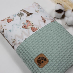 Windeltasche Wickeltasche *Fuchs im Wald* hellmint