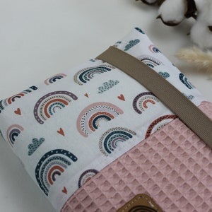 Windeltasche Wickeltasche *Regenbogen* hellrosa