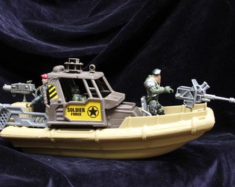 Vintage Soldier Force Patrol Boat Chap Mei Action Figures Soldiers  Scale Models Diorama Boat Military Toys Militaria