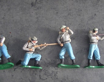 Lot De 60 Figurines Cowboys Et Indiens – Britains, Starlux, Guilbert, Jecsan, échelle 1:32, état D'usage