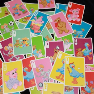 Sesam Straat kwartet | Kwartet spel | Vintage kaartspel | Vintage Sesam straat | Binnen speelgoed | Educatief speelgoed | Eighties speelgoed
