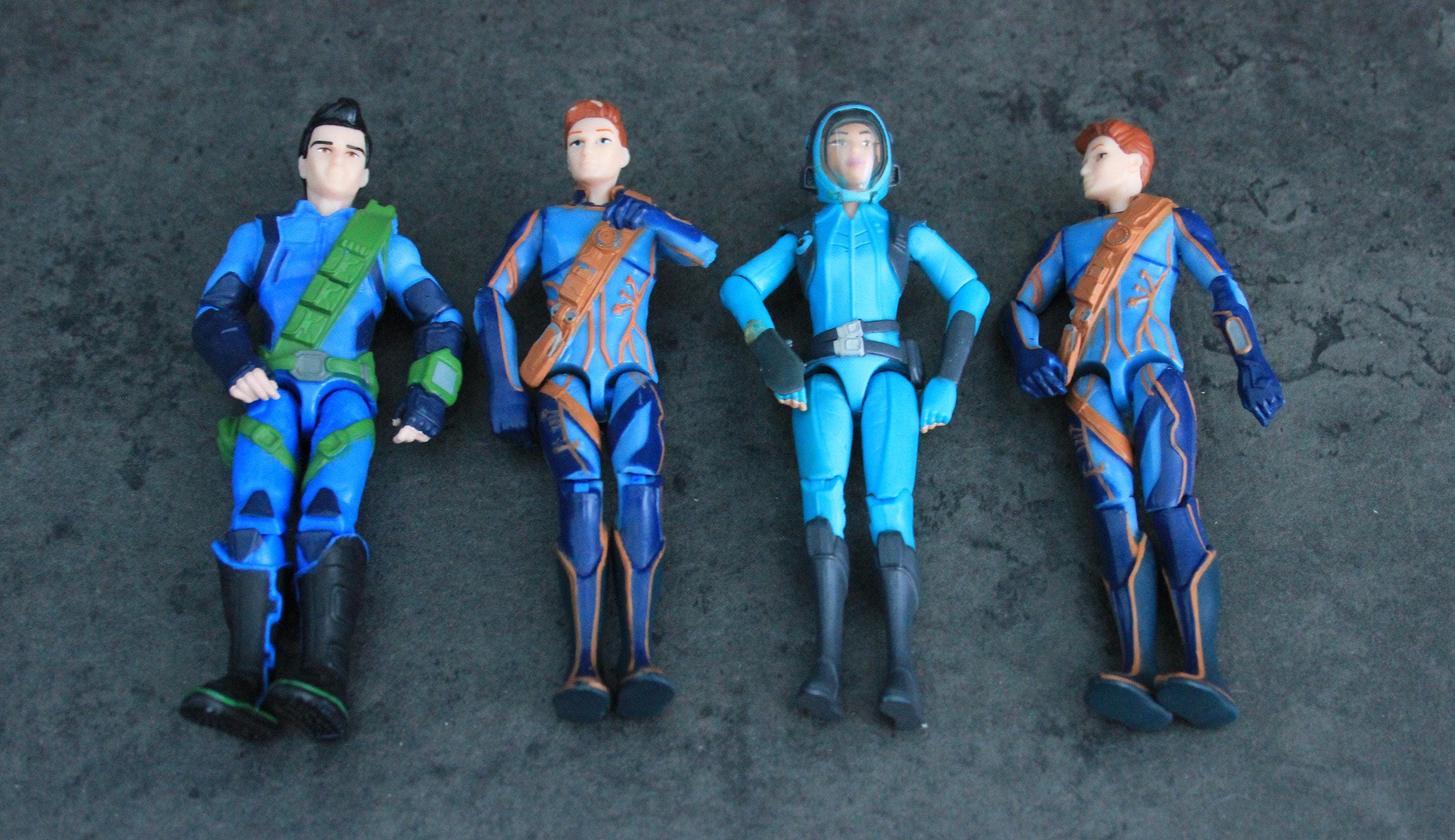 4 Thunderbirds Action Figures | Film Version | Scale Models