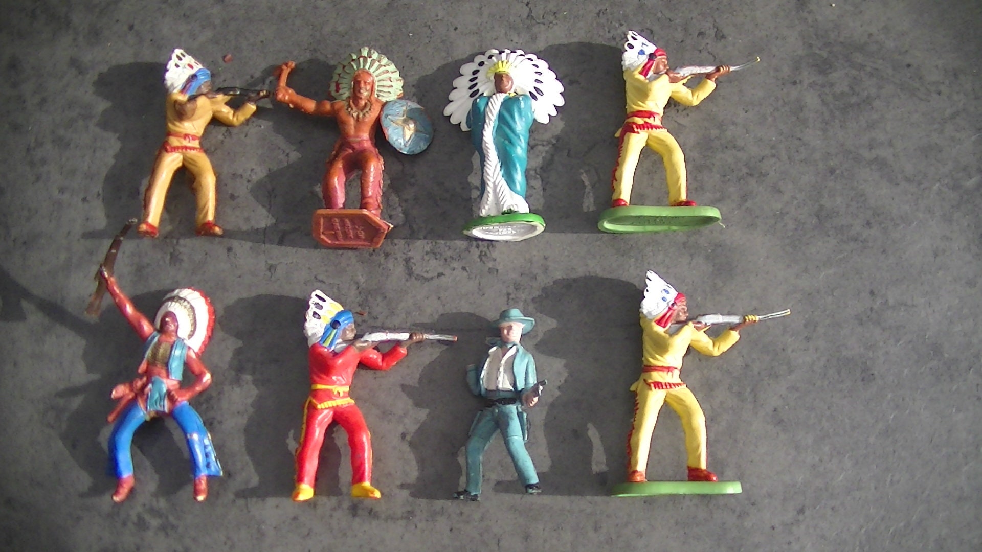 FIGURINE TIMPO CAVALIER FAR WEST NORDISTE AVEC SELLE MARRON G31