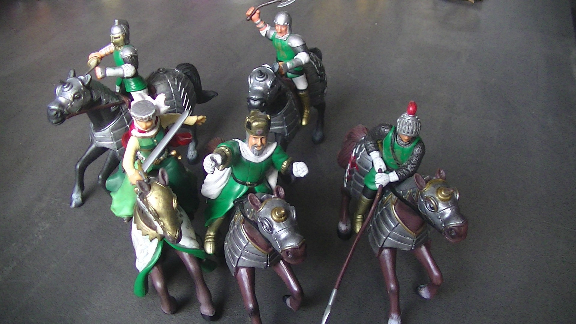 Set Vintage Papo Knights | King | Queen | Lady | Court