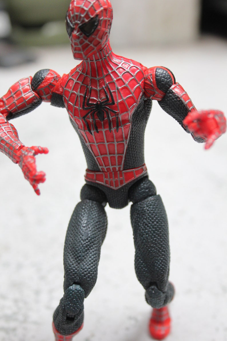2 Super Poseable Spiderman Figures Marvel Action Figures Marvel Action