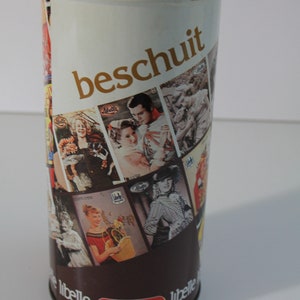 Vintage Libelle rusk tin | Magazine | Anniversary edition | 1984 | Libelle covers | Tin | Storage tin | Verkade | Breakfast | Moviestars