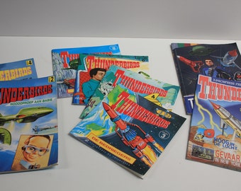 Vintage books and magazines package from The Thunderbirds | Sticker book | Magazines | booklets | International rescue | IR | Tracy clan