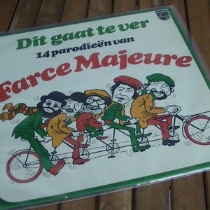 Vintage LP Farce Majeure | Das geht zu weit | TV-Serie | Siebzigerjahre | 1970er Jahre | Satire | Fernsehprogramm | Kabarett | Vinyl | Langspielplatte