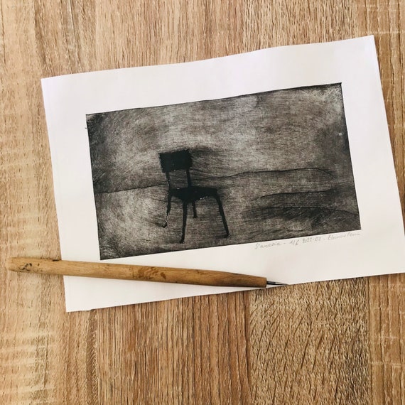Original Art Print Print, Limited Edition, The Chair, Sit