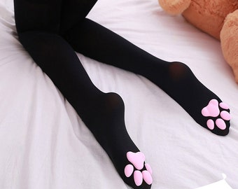 Long Socks Black Cat Kitten Moon Polka Dot Personalized Sport Athletic Stockings Custom Personalized