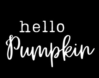 Hello Pumpkin - Sample listing