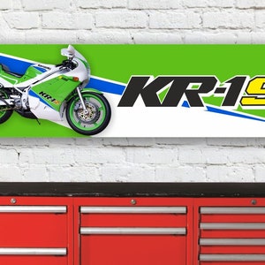 Br427b kawasaki kr-1s kr1s enseigne de bannière d’atelier