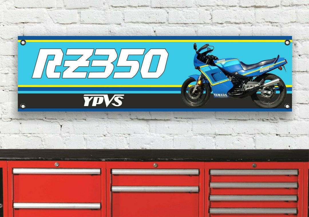 Br138b Yamaha Rz350 Ypvs F2 Gauloises Blue Workshop Banner Sign - Etsy