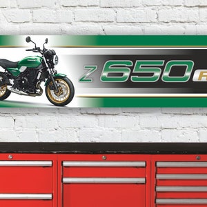 Br510b Enseigne d&#39;atelier inspirée des kawasaki z650rs (verte)