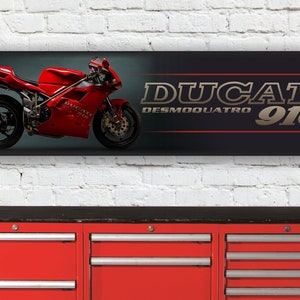 Br401b ducati 916 inspired workshop banner sign 996 998 sps