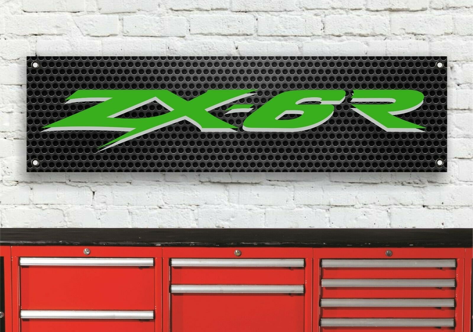 Br43b Kawasaki Zx6r Ninja Logo Workshop Banner Sign - Etsy Denmark