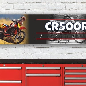 Br484b honda cr500 cr500r 1984 workshop flexible banner sign