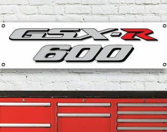 Br193b suzuki gsxr600 logo workshop banner sign