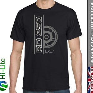 Ts129 yamaha RD250LC t shirt great dads mens gift