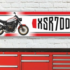 Br393b yamaha xsr700 inspired workshop banner sign great gift