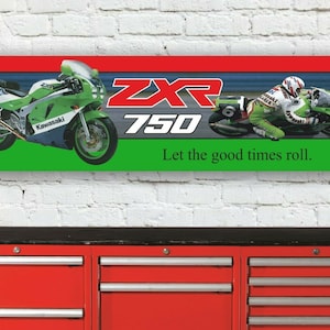 Br44b kawasaki zxr750 h2 workshop banner sign