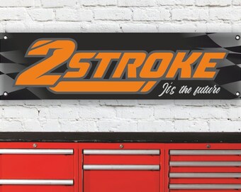 Br413b 2 stroke garage workshop banner sign suit ktm exc 125 250 300 sx tpi 150