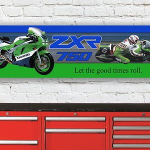 Br44c kawasaki zxr750 h2 workshop banner sign