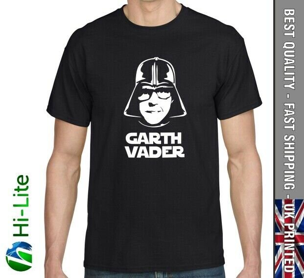 Ts99 ガース・ベイダー 面白いTシャツ スターウォーズとウェインズ