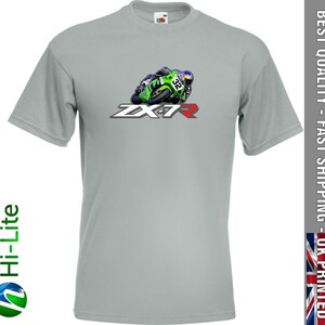 Ts95 kawasaki zx7r inspired premium grey t shirt zx7-r